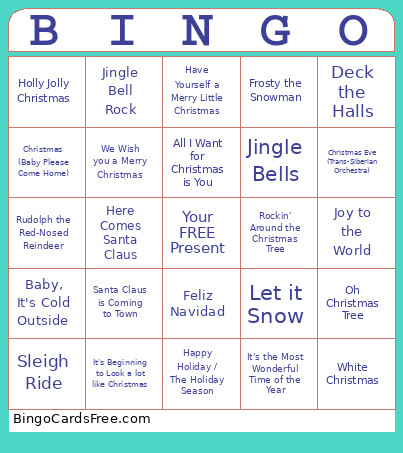 Christmas Party 2025 Bingo Card