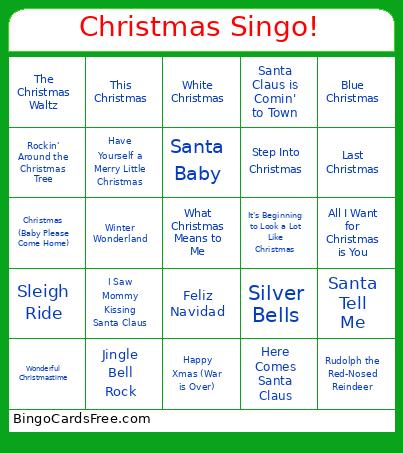 Christmas Singo! Bingo