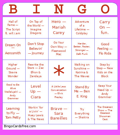CI 2 Bingo Card