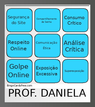 CIDADANIA DIGITAL Bingo Card 2