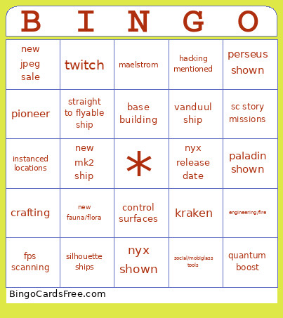 Citizen Con Direct Bingo Card