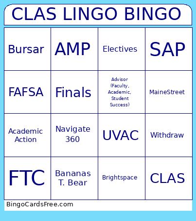 CLAS LINGO BINGO
