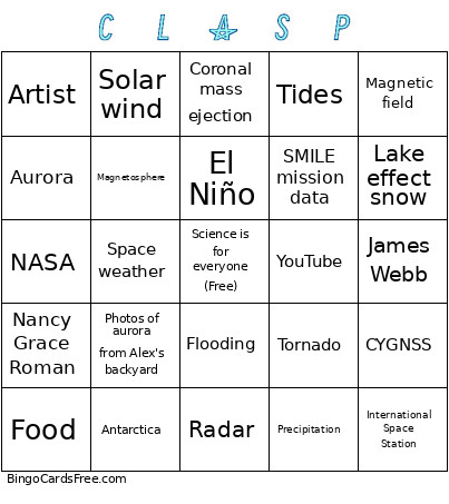 CLASP1 Bingo Card