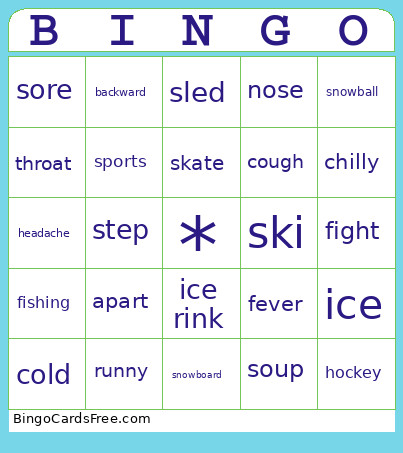 Class A Bingo Card