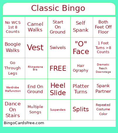 Classic Bingo Card