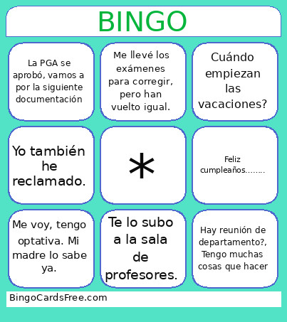 Claustro Navideño Bingo Card