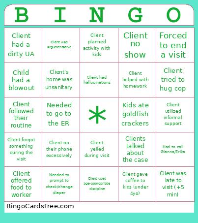 Clients Do The Darndest Things! Bingo Card