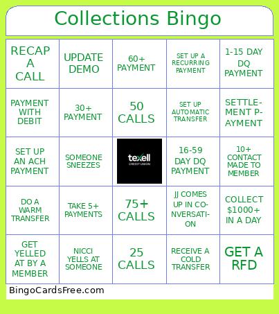 Collections Bingo
