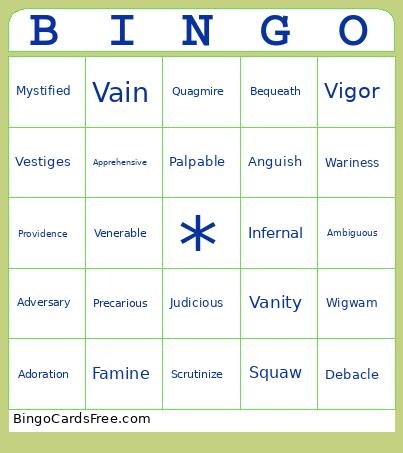 College Prep Bingo