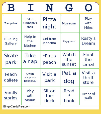 Colorado Bingo Card 2