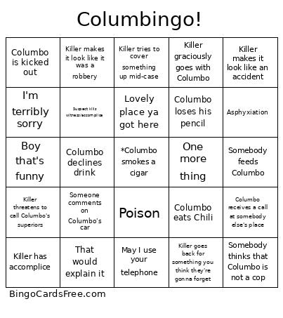 Colum! Bingo Card