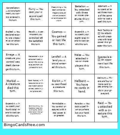 Commander Bingo