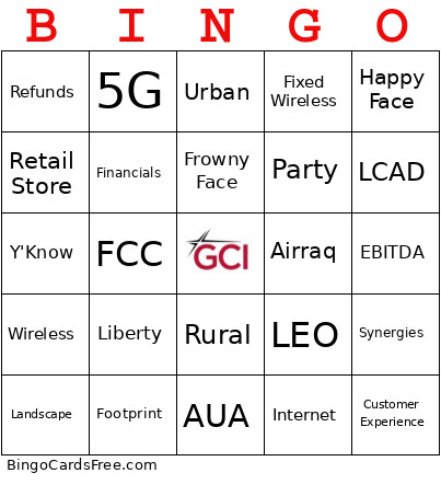 Company Meeting Bingo Card 2