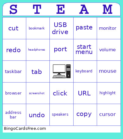 Computers Bingo Card