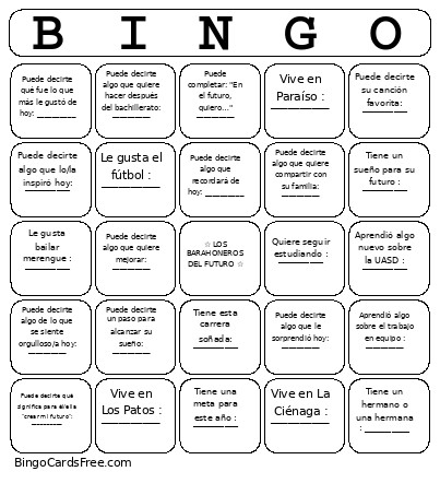 Conferencia Bingo Card