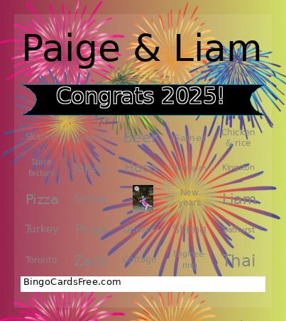 Congrats 2025! Bingo