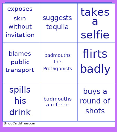 Connor Bingo Card