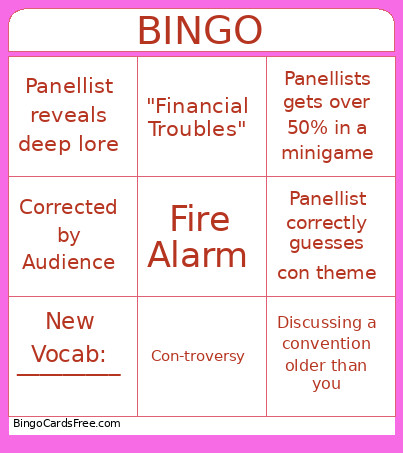 Conven Bingo Card