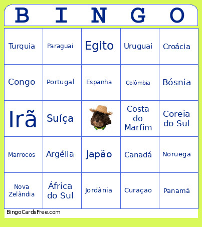 Copa 2026 Bingo Card