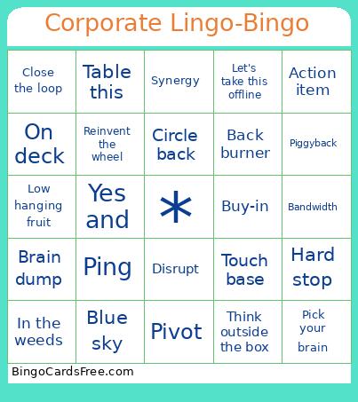 Corporate Lingo-Bingo