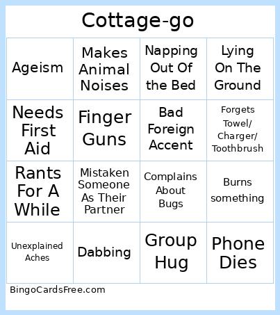 Cottage-go Bingo