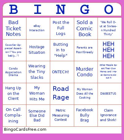 Coworker Bingo