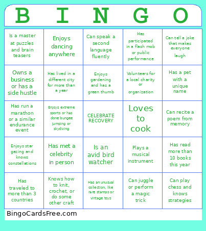 CR Christmas Bingo Card