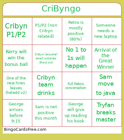 CriByngo Bingo Card
