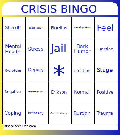 CRISIS Bingo Card