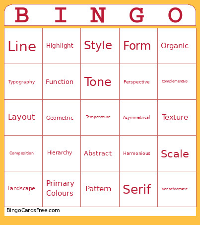 Critical Studies Bingo Card