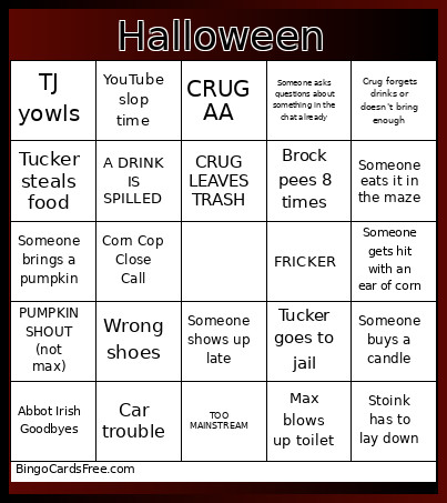 CRON 2K26 Bingo Card