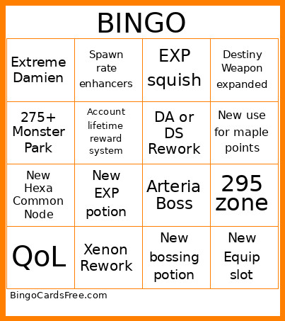 CROWN Bingo Card