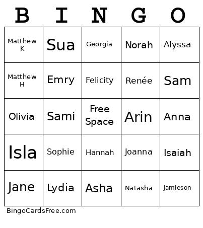 Crying At Muskoka Bingo Card