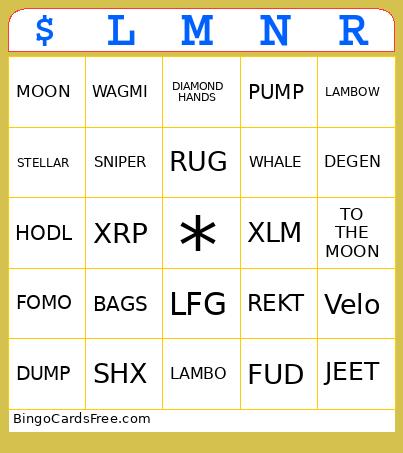 Crypto Bingo Card