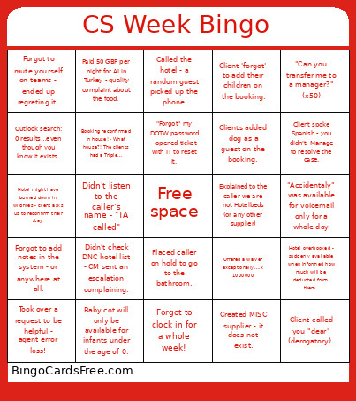CS Week Bingo Card