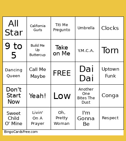 CSC Bingo Card