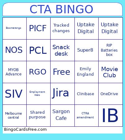 CTA bingo