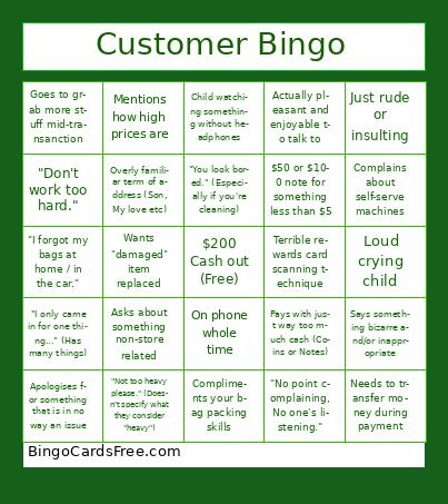 Customer Bingo