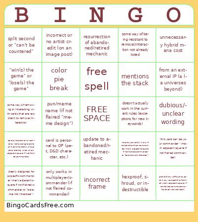 custommagic tropes v1 Bingo