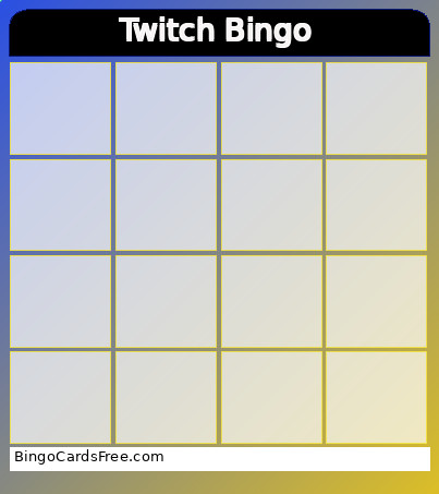 Cwistopher Loft Bingo Card