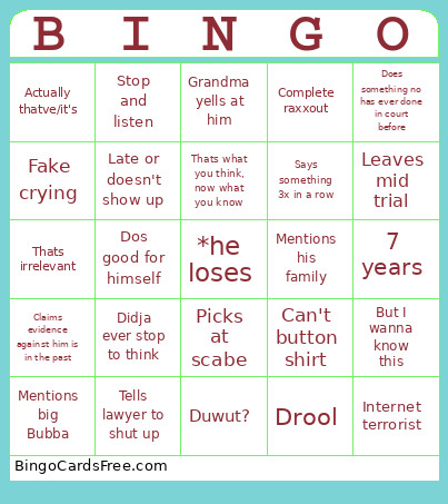 Cyraxx Bingo Card