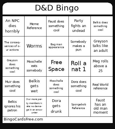 D&D Bingo
