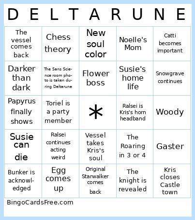D  E  L  T  A  R  U  N  E Bingo