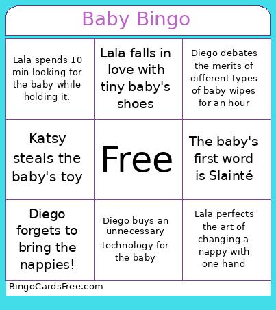 D&L Baby Shower Bingo