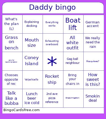 Daddy bingo