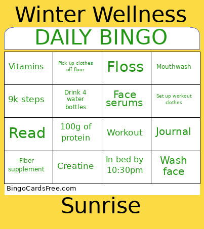 DAILY Bingo Card