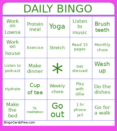 Daily Bingo Card