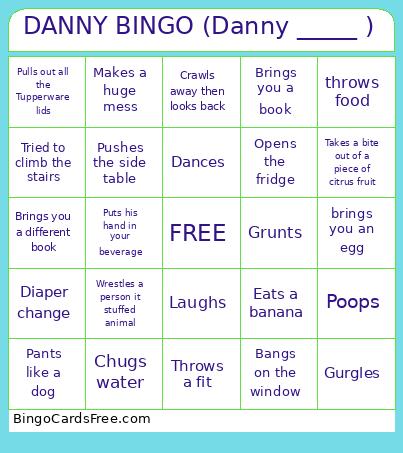 DANNY BINGO (Danny _____ )