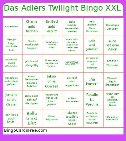 Das Adlers Twilight Bingo XXL