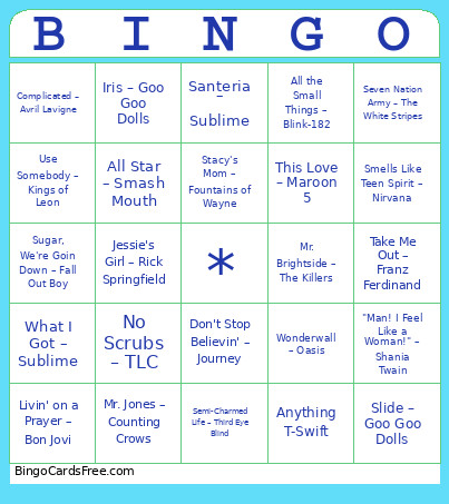 Date V 2.7 Bingo Card